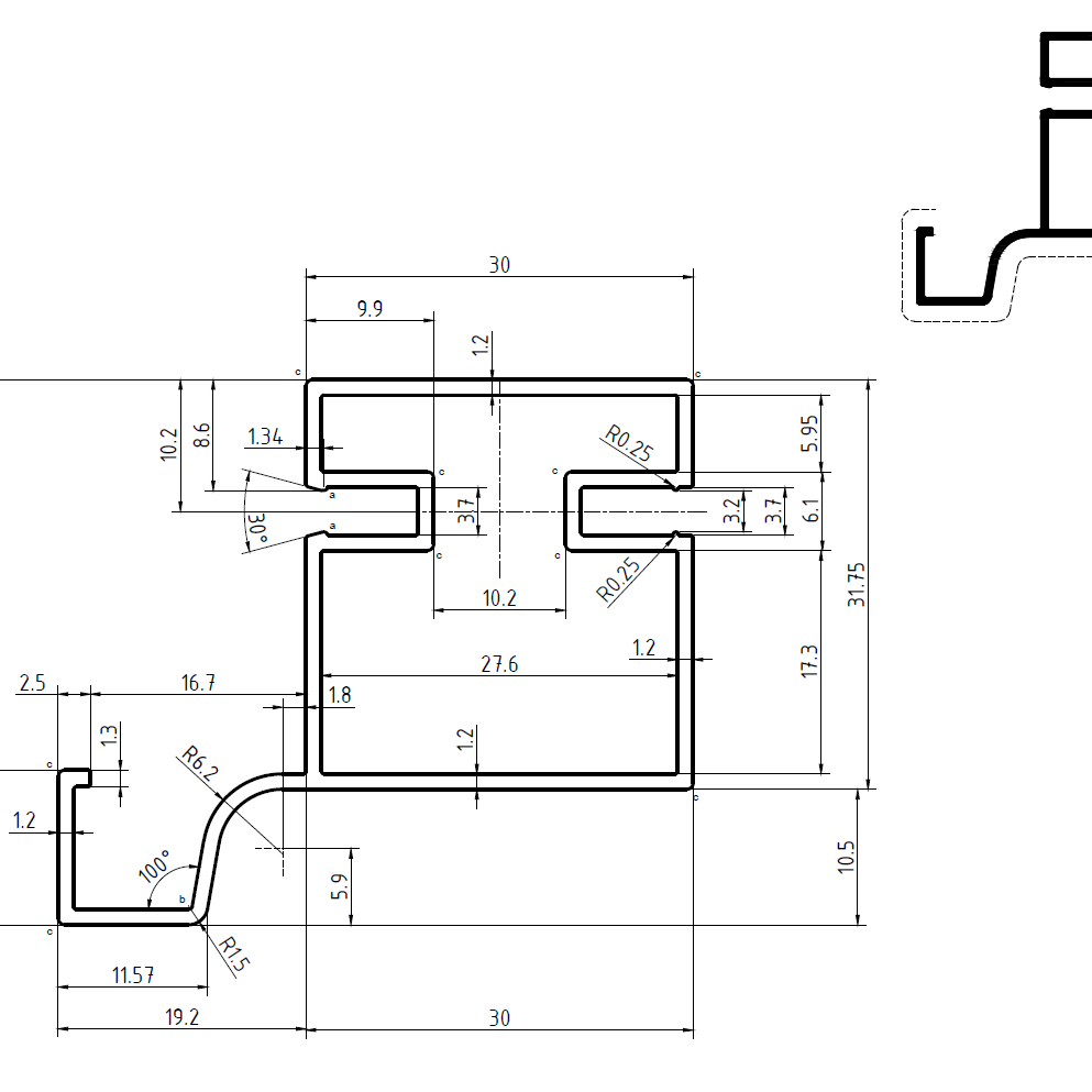 'L' SHAPE VERTICAL PROFILE | SPA Aluminium